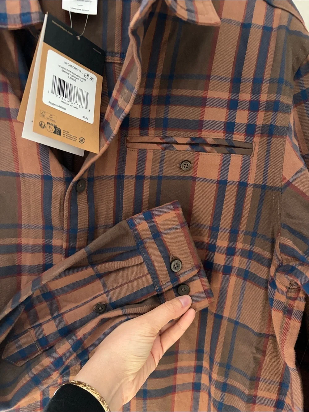The North Face Men's Plaid Button-Down Shirt